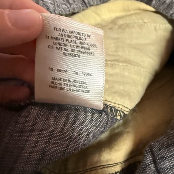 Anthropologie Hei Hei Linen Cropped Pants XXS - Picture 4 of 7